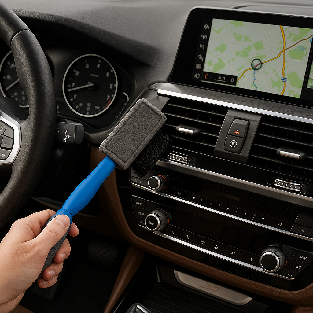 DoubleBRUSH™ Pro – Perie dublă de detailing interior & exterior